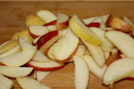 Réduire le contenu calorique avec des pommes